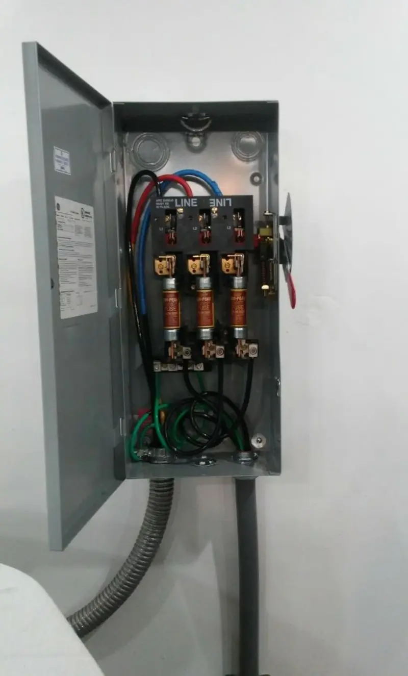 Three-phase disconnect switch installed for Electrical Wiring & Rewiring in West Milford
